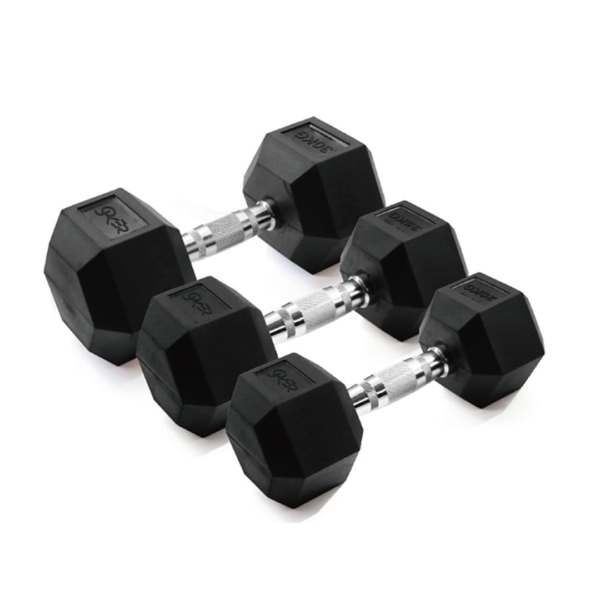 Rubber Hex Dumbbell