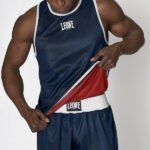 DOUBLE FACE BOXING SINGLET blue/red