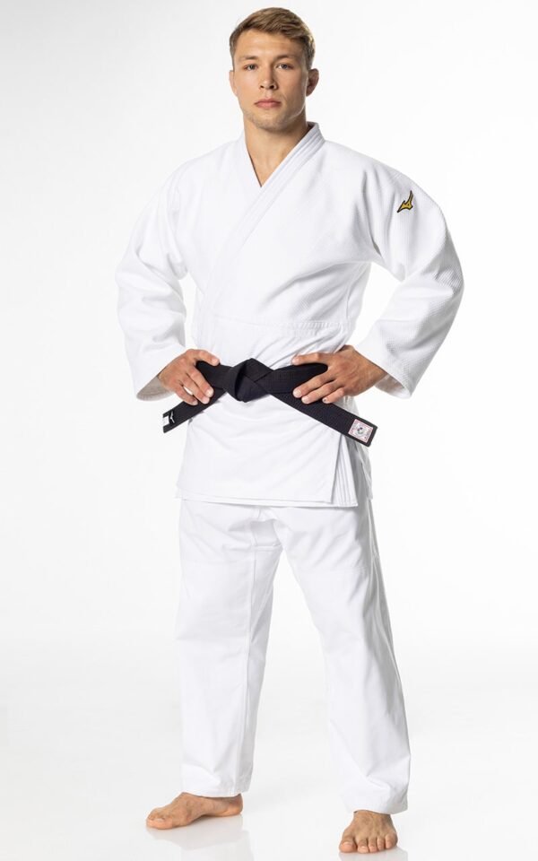 Judogi, MIZUNO YUSHO III, white, IJF Approved,750 gr.