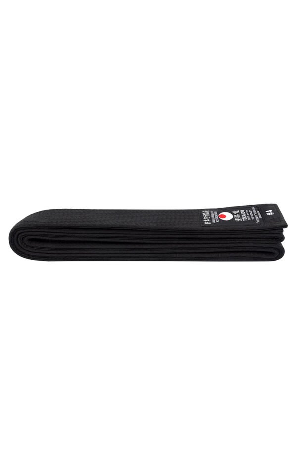 Belt Black, new IJF, 100% cotton, dyed 13 Stitiched