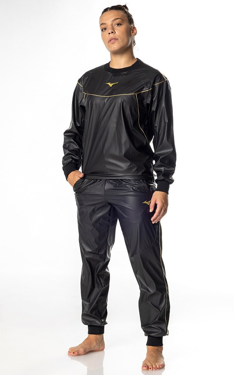 schwitzanzug-mizuno-sauna-suit-schwarz-01TgMpwgtbun6nK Sauna Suit, MIZUNO, color: black - الصورة 1